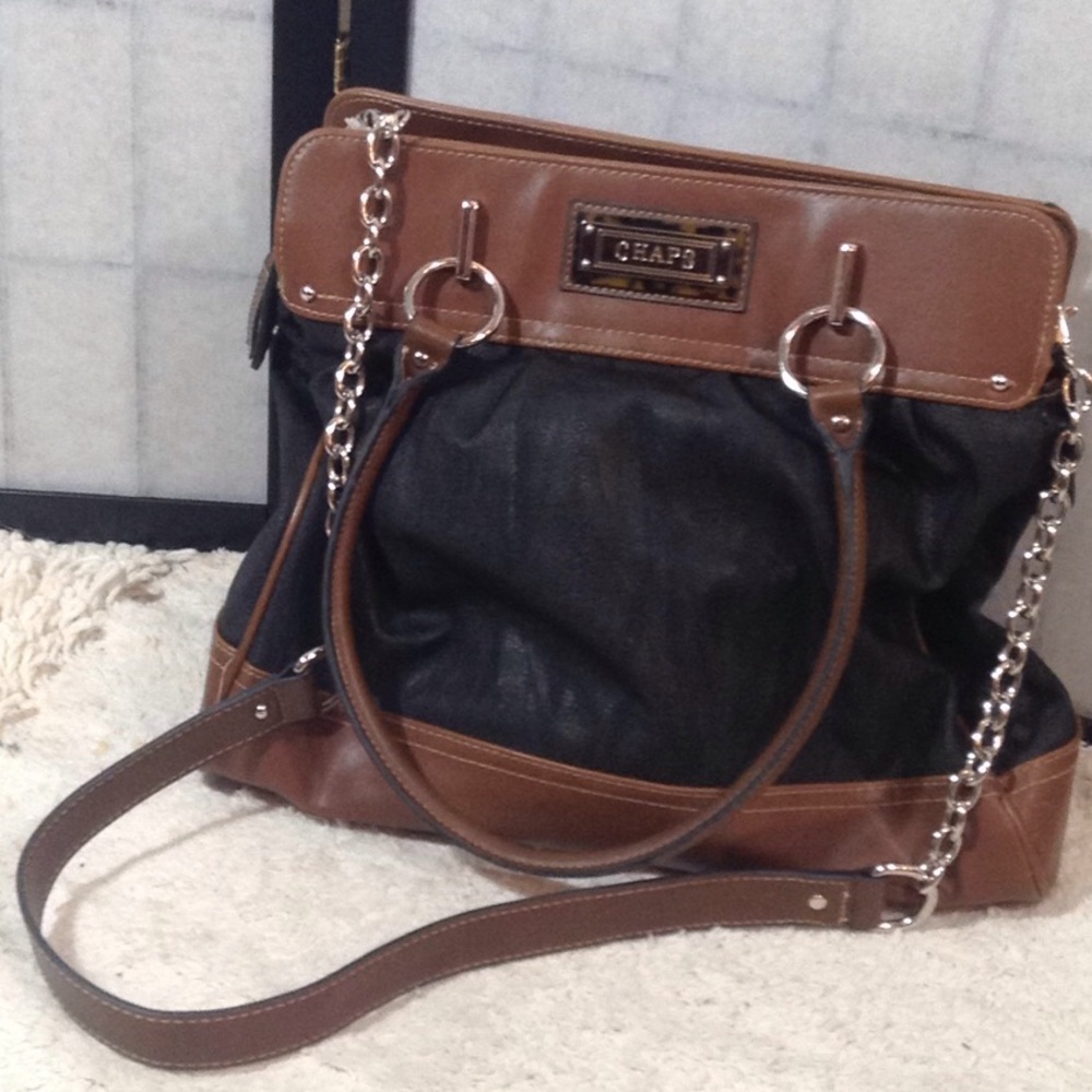 Chaps large satchel/cross body